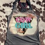 Cowgirl Racerback Graphic Western Tank Top