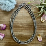 4 mm versilberter Choker