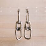 Ohrringe aus Edelstahl - Silber