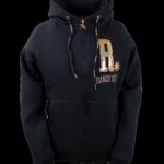 RANCHGIRLS HOODED JKT "SHINY" - black-gold