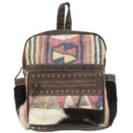 Rucksack aus recyceltem Canvas Aztec