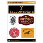 Yellowstone-Aufkleber-Set